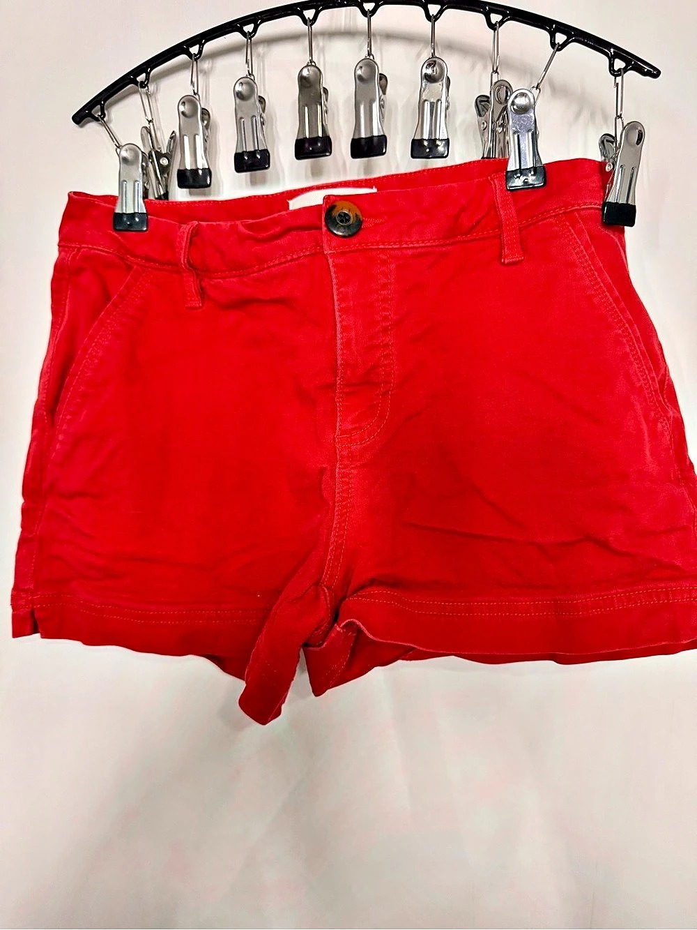 BKE Red Jean Shorts Waist 27